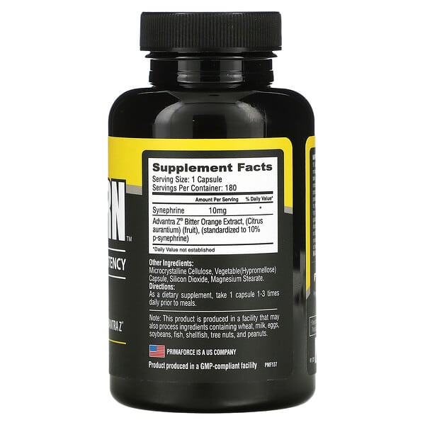 Alternative view of Primaforce, SYNEBURN™, 10 mg, 180 Capsules