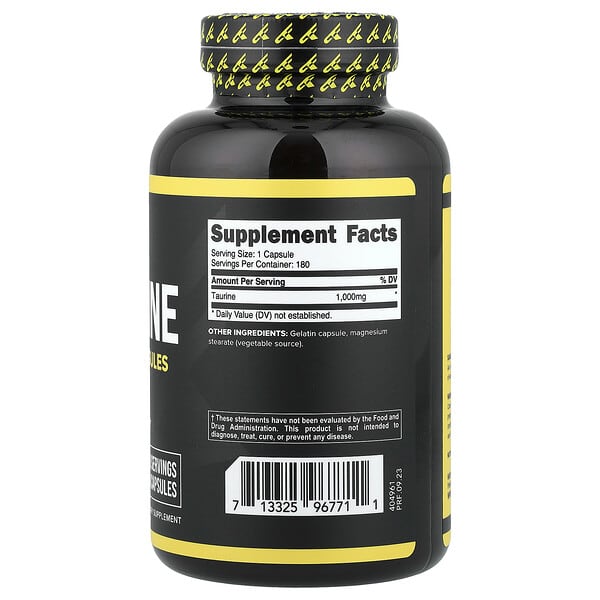 Alternative view of Primaforce, Taurine, 1,000 mg, 180 Capsules