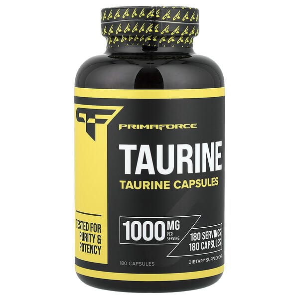Primaforce, Taurine, 1,000 mg, 180 Capsules