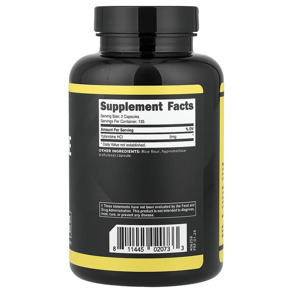 Alternative view of Primaforce, Yohimbine HCI, 270 Capsules (2.5 mg per Capsule)