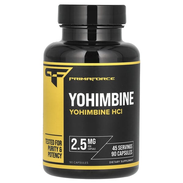 Primaforce, Yohimbine HCl, 2.5 mg , 90 Capsules