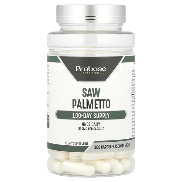 Probase Nutrition, Saw Palmetto, 500 mg, 100 Capsules