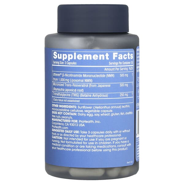 Alternative view of ProHealth Longevity, Liposomal NMN Pro™ Complete, 90 Capsules