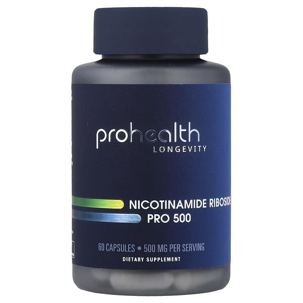 ProHealth Longevity, Nicotinamide Riboside Pro 500, 60 Capsules 2 ProHealth Longevity, Nicotinamide Riboside Pro 500, 60 Capsules
