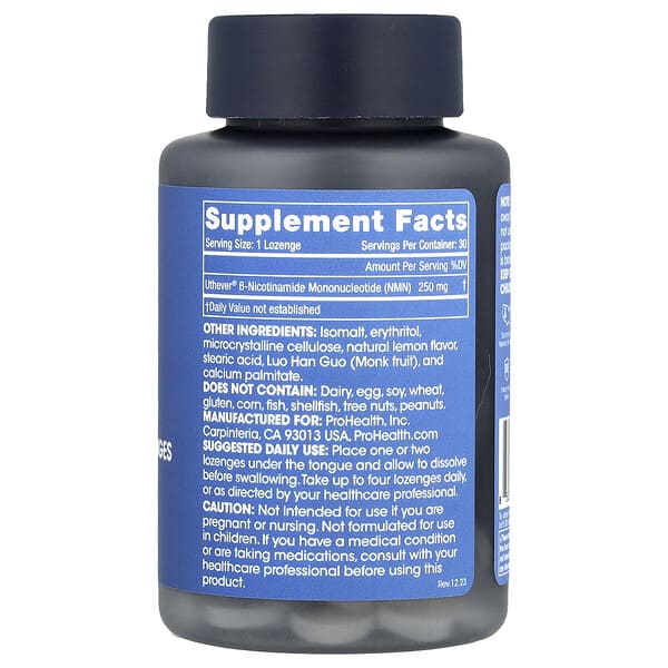 Alternative view of ProHealth Longevity, NMN Pro™ Lozenges, 250 mg, 30 Lozenges