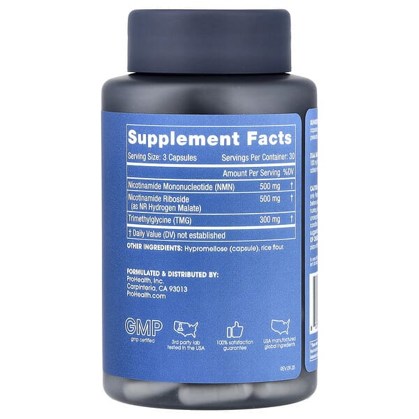 Alternative view of ProHealth Longevity, NMNR™ Pro Synergy, 90 Capsules