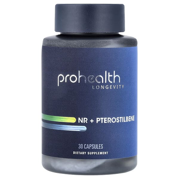 ProHealth Longevity, NR + Pterostilbene, 30 Capsules