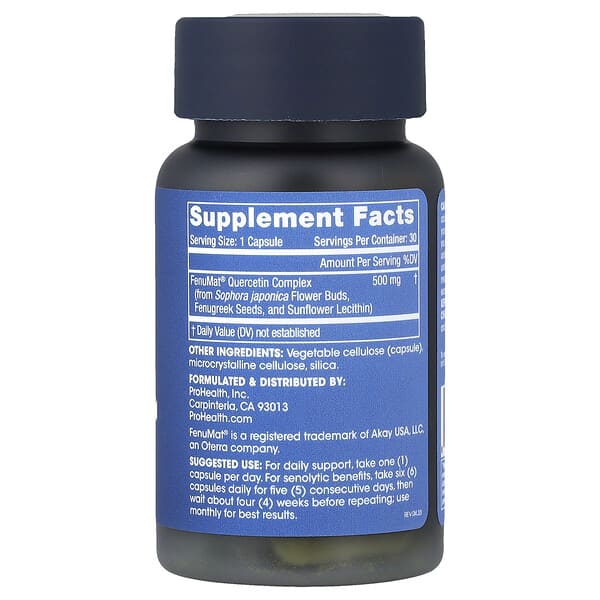 Alternative view of ProHealth Longevity, Pure Quercetin, 500 mg, 30 Capsules