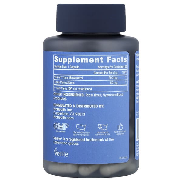 Alternative view of ProHealth Longevity, Sirtuin 1 Activator, 60 Capsules