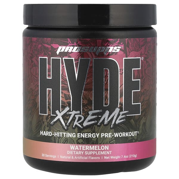 ProSupps, Hyde Xtreme®, Hard-Hitting Energy Pre Workout, Watermelon, 7.4 oz (210 g)