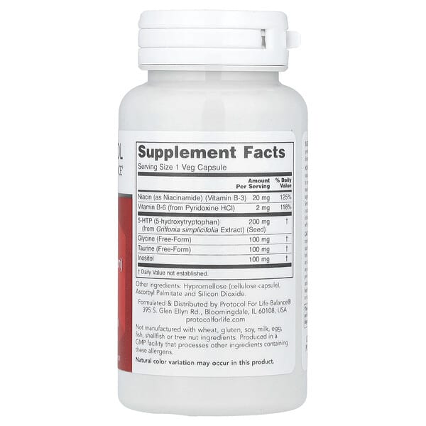 Alternative view of Protocol for Life Balance, 5-HTP, 60 Veg Capsules