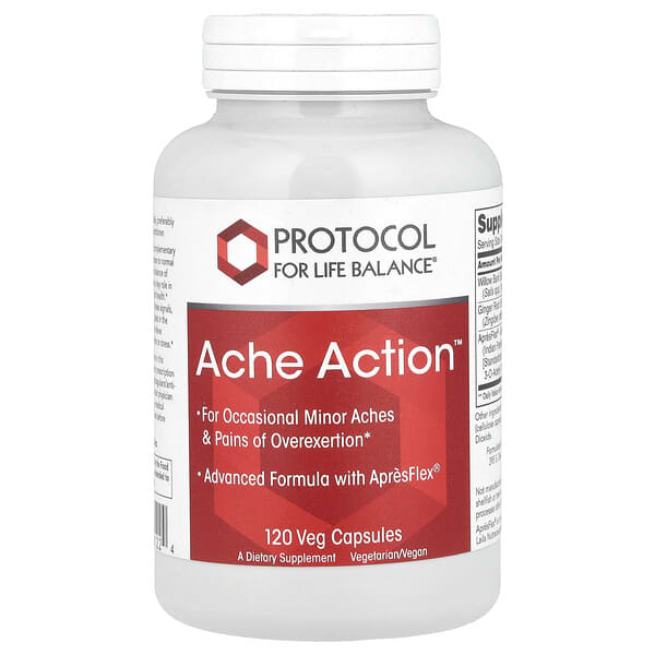 Protocol for Life Balance, Ache Action™, 120 Veg Capsules