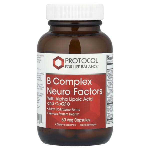 Protocol for Life Balance, B Complex Neuro Factors, 60 Veg Capsules