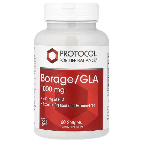 Protocol for Life Balance, Borage/GLA, 60 Softgels
