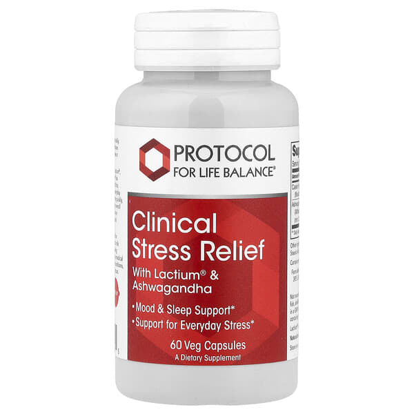 Protocol for Life Balance, Clinical Stress Relief , 60 Veg Capsules