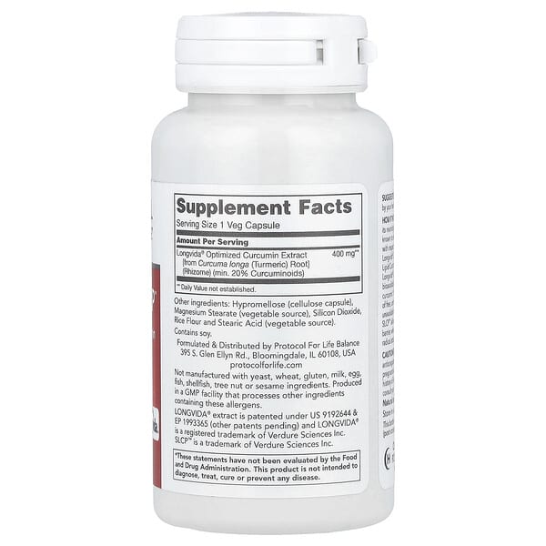 Alternative view of Protocol for Life Balance, Cogumin SLCP™, 400 mg, 50 Veg Capsules