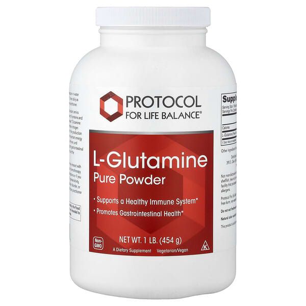 Protocol for Life Balance, L-Glutamine Pure Powder, 1 lb (454 g)