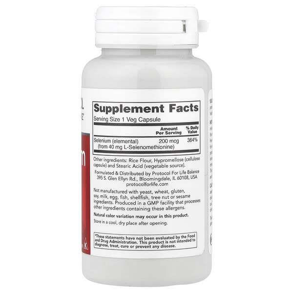 Alternative view of Protocol for Life Balance, Selenium, 200 mcg, 90 Veg Capsules