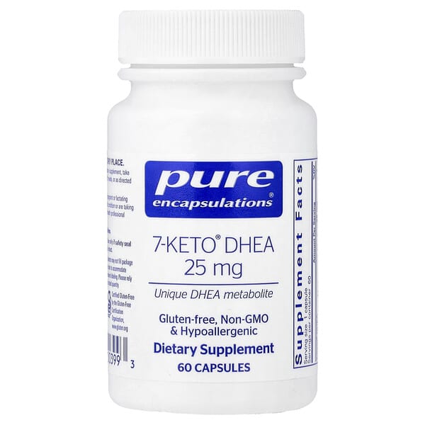 Pure Encapsulations, 7-Keto® DHEA, 25 mg, 60 Capsules