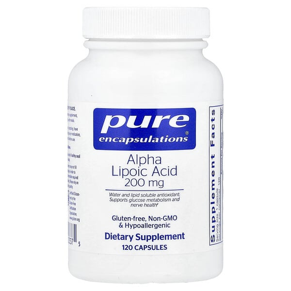Pure Encapsulations, Alpha Lipoic Acid, 200 mg, 120 Capsules