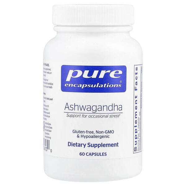 Pure Encapsulations, Ashwagandha, 60 Capsules (500 mg per Capsule) 5 Pure Encapsulations, Ashwagandha, 60 Capsules (500 mg per Capsule)