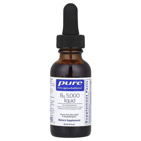 Pure Encapsulations, B12 5,000 Liquid, 1 fl oz (30 ml)
