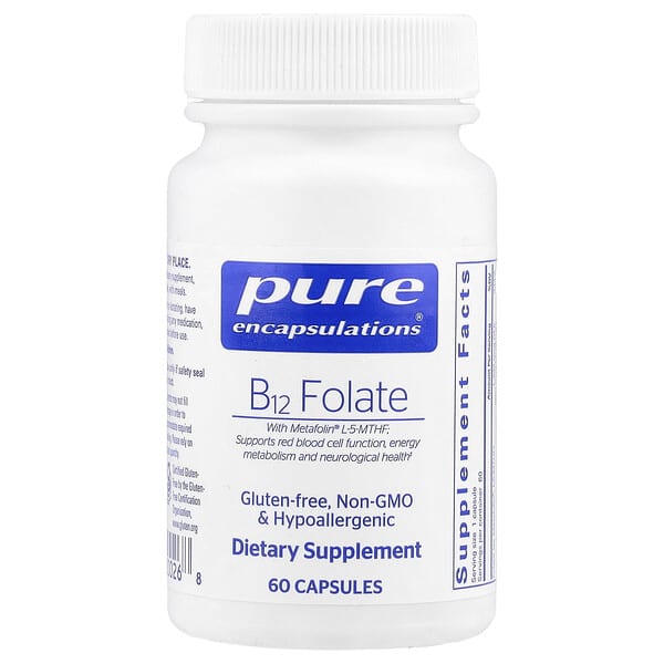 Pure Encapsulations, B12 Folate, 60 Capsules