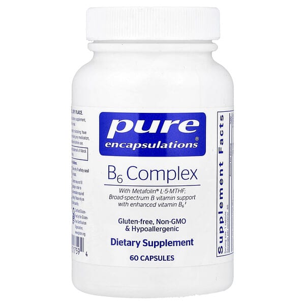 Pure Encapsulations, B6 Complex, 60 Capsules