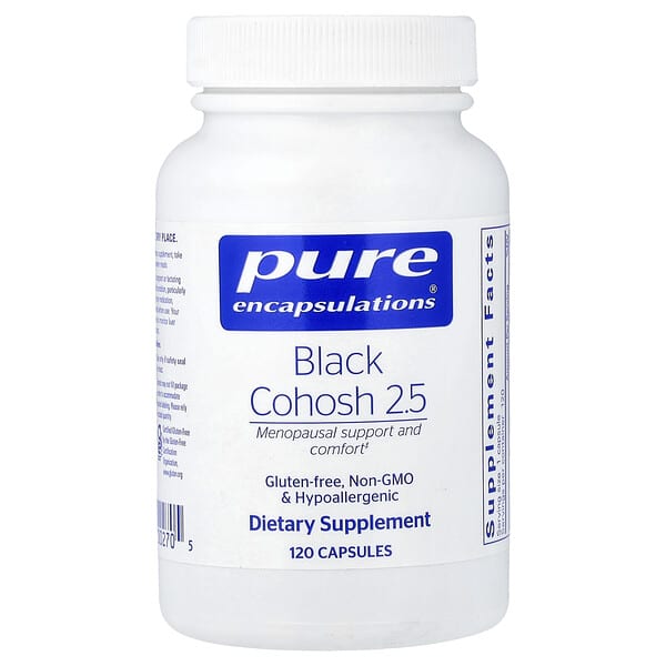 Pure Encapsulations, Black Cohosh 2.5, 120 Capsules (250 mg per Capsule)