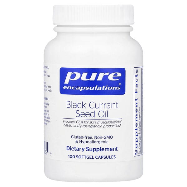 Pure Encapsulations, Black Currant Seed Oil, 100 Softgel Capsules