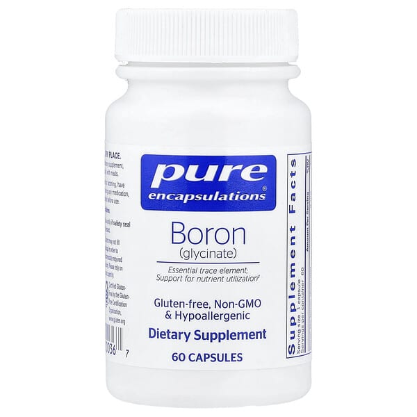 Pure Encapsulations, Boron (Glycinate), 60 Capsules (2 mg per Capsule)