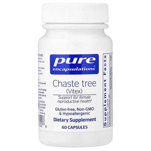 Pure Encapsulations, Chaste Tree (Vitex), 60 Capsules (225 mg per Capsule)