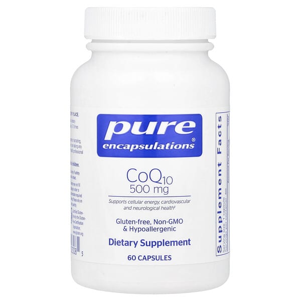 Pure Encapsulations, CoQ10, 500 mg, 60 Capsules