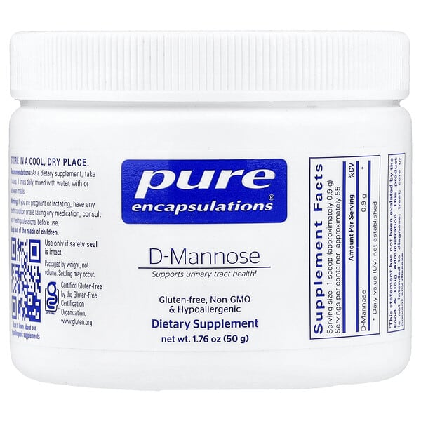 Pure Encapsulations, D-Mannose Powder, 1.76 oz (50 g)