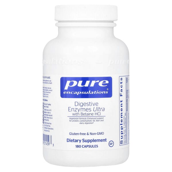 Pure Encapsulations, Digestive Enzymes Ultra with Betaine HCl, 180 Capsules