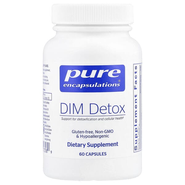 Pure Encapsulations, DIM Detox, 60 Capsules