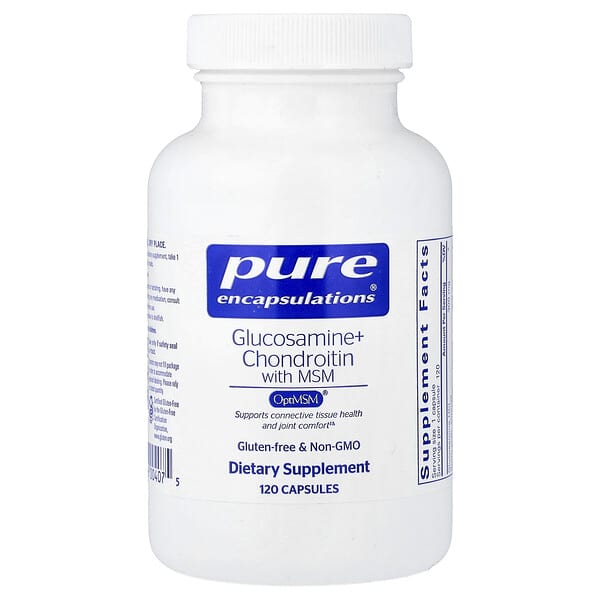 Pure Encapsulations, Glucosamine + Chondroitin with MSM, 120 Capsules