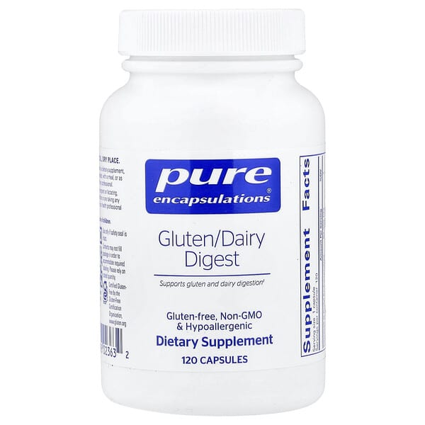 Pure Encapsulations, Gluten/Dairy Digest, 120 Capsules