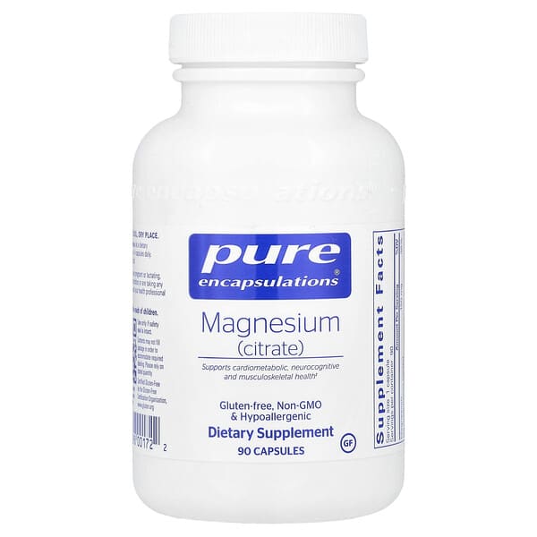 Pure Encapsulations, Magnesium (Citrate), 150 mg, 90 Capsules