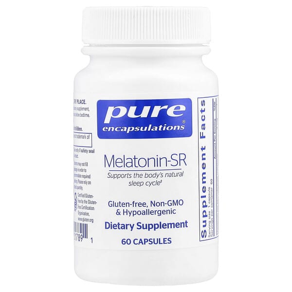 Pure Encapsulations, Melatonin-SR, 3 mg, 60 Capsules
