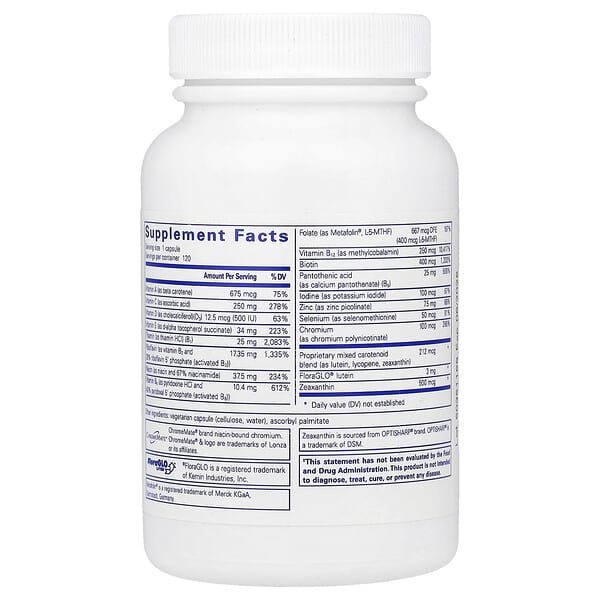 Alternative view of Pure Encapsulations, Multi T-D Two-Per-Day Multivitamin-Mineral Formula, 120 Capsules