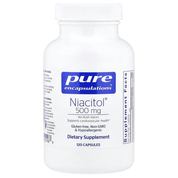 Pure Encapsulations, Niacitol®, 500 mg, 120 Capsules