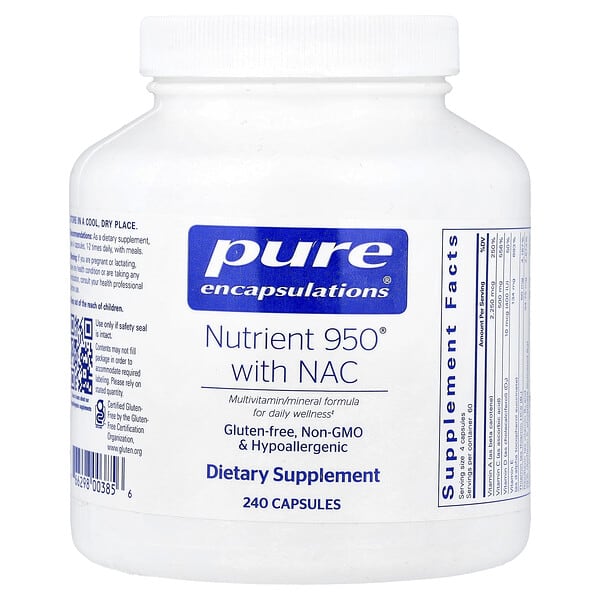 Pure Encapsulations, Nutrient 950® with NAC, 240 Capsules