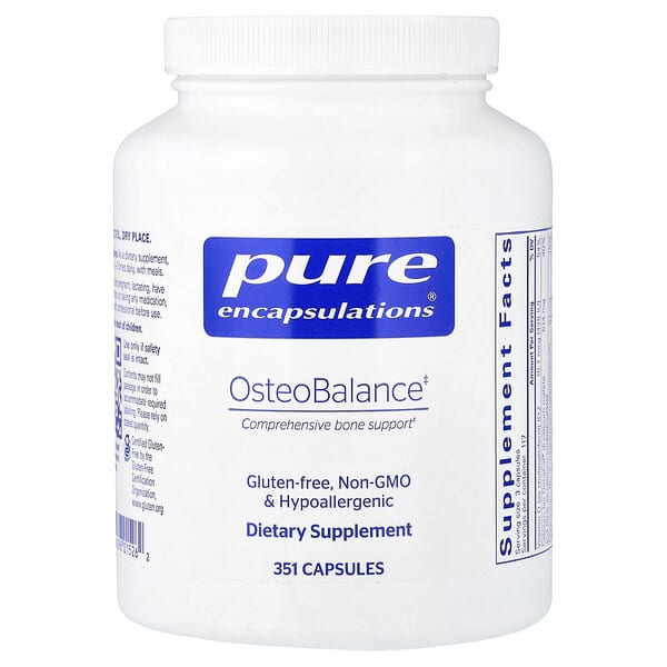 Pure Encapsulations, OsteoBalance, 351 Capsules