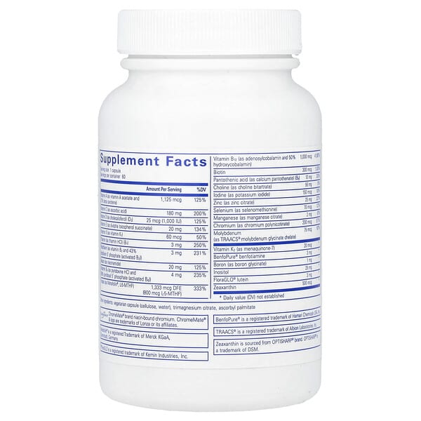 Alternative view of Pure Encapsulations, PureGenomics® Multivitamin , 60 Capules