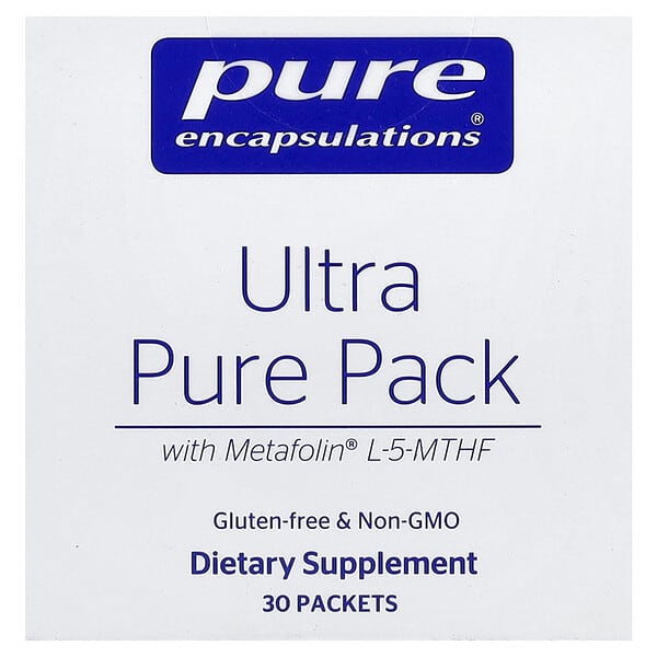 Pure Encapsulations, Ultra Pure Pack With Metafolin® L-5-MTHF, 30 Packets