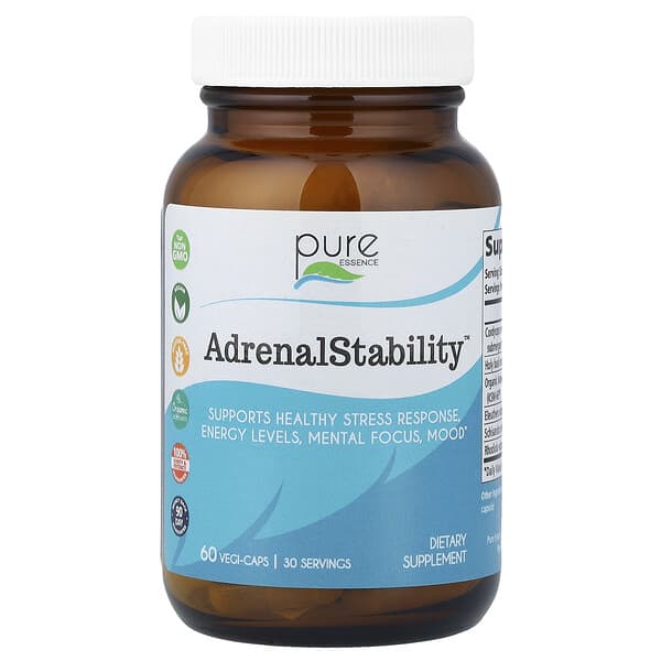 Pure Essence, AdrenalStability™, 60 Vegi-Caps