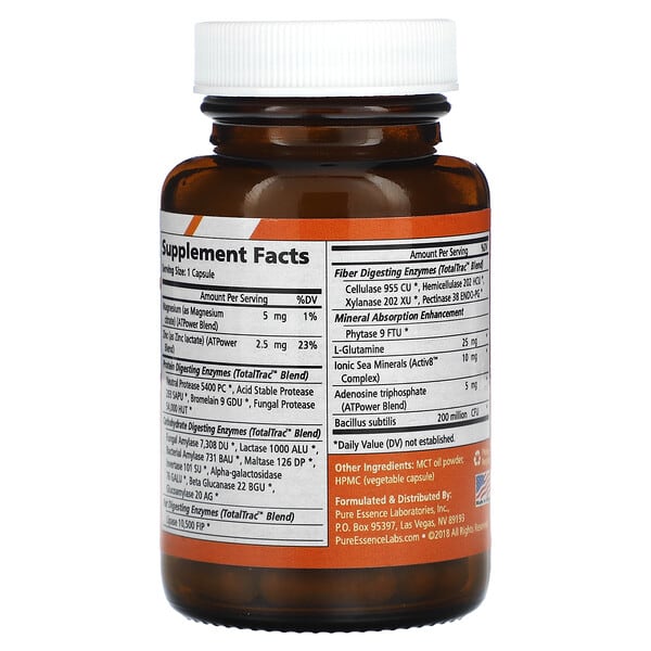 Alternative view of Pure Essence, Real-Zymes, Keto, 30 Vegi-Caps