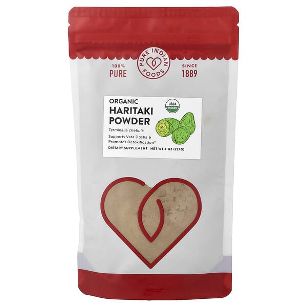 Pure Indian Foods, Organic Haritaki Powder , 8 oz (227 g)