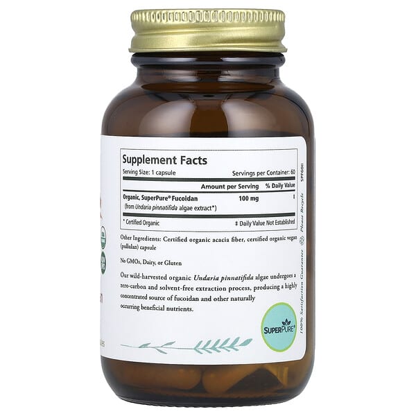 Alternative view of Pure Synergy, SuperPure® Fucoidan, 60 Capsules (100 mg Capsule)